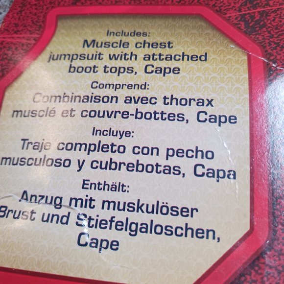 Mens Two Piece 2013 Superman Man of Steel Halloween Costume Size L - Picture 13 of 16